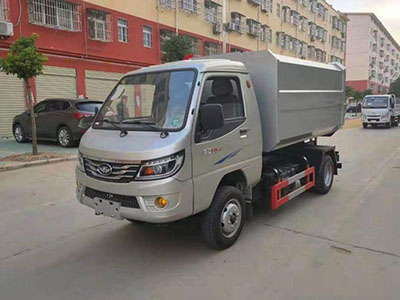 国六唐骏4方挂桶式垃圾车