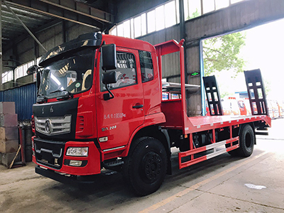 国六东风D17-H单桥平板运输车